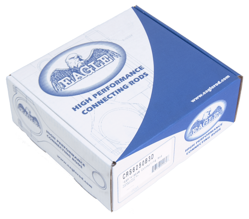 Eagle Chevrolet Small Block 6.250in Length Forged 4340 Steel H-Beam Rods - Set of 8 Connecting Rods - 8Cyl Eagle