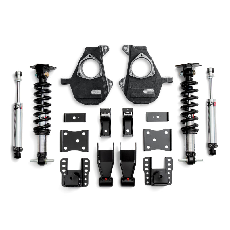 QA1 07-16 Chevrolet Silverado 4WD Lowering Kit w/ Spindles Double Adjustable 4in-6in Spindles QA1