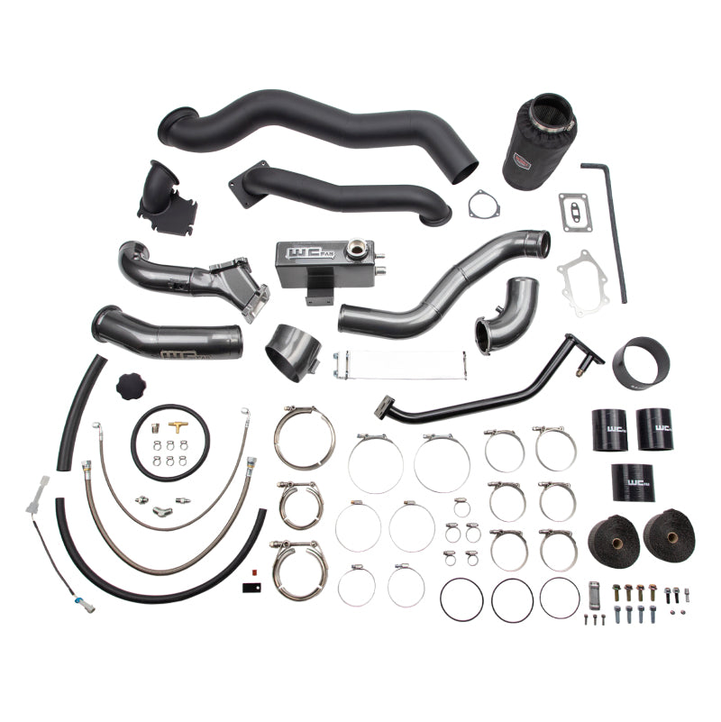 Wehrli 01-04 Chevrolet 6.6L LB7 Duramax S400 Twin Turbo Kit (No Turbo) - Bengal Silver Turbo Kits Wehrli
