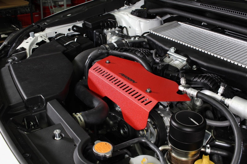 PERRIN 22-25 Subaru WRX Pulley Cover - Red (TALL - For Use w/o PERRIN AOS) Engine Covers Perrin Performance