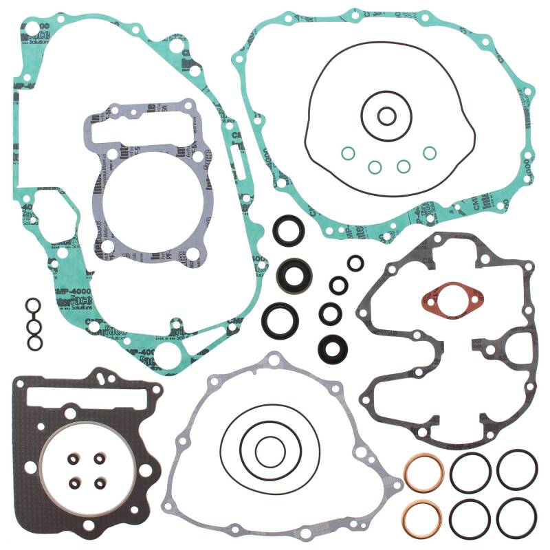 Vertex Gaskets 99-04 Honda XR400R Complete Gasket Kit w/ Oil Seals Engine Hardware Vertex Pistons