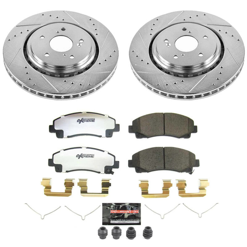 Power Stop 15-20 Acura TLX Front Z26 Street Brake Kit Brake Kits - Performance D&S PowerStop
