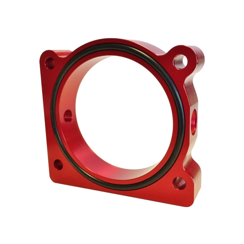 Torque Solution Throttle Body Spacer (Red) Ford F-150 3.5L Ecoboost / 3.7L V6 Throttle Body Spacers Torque Solution