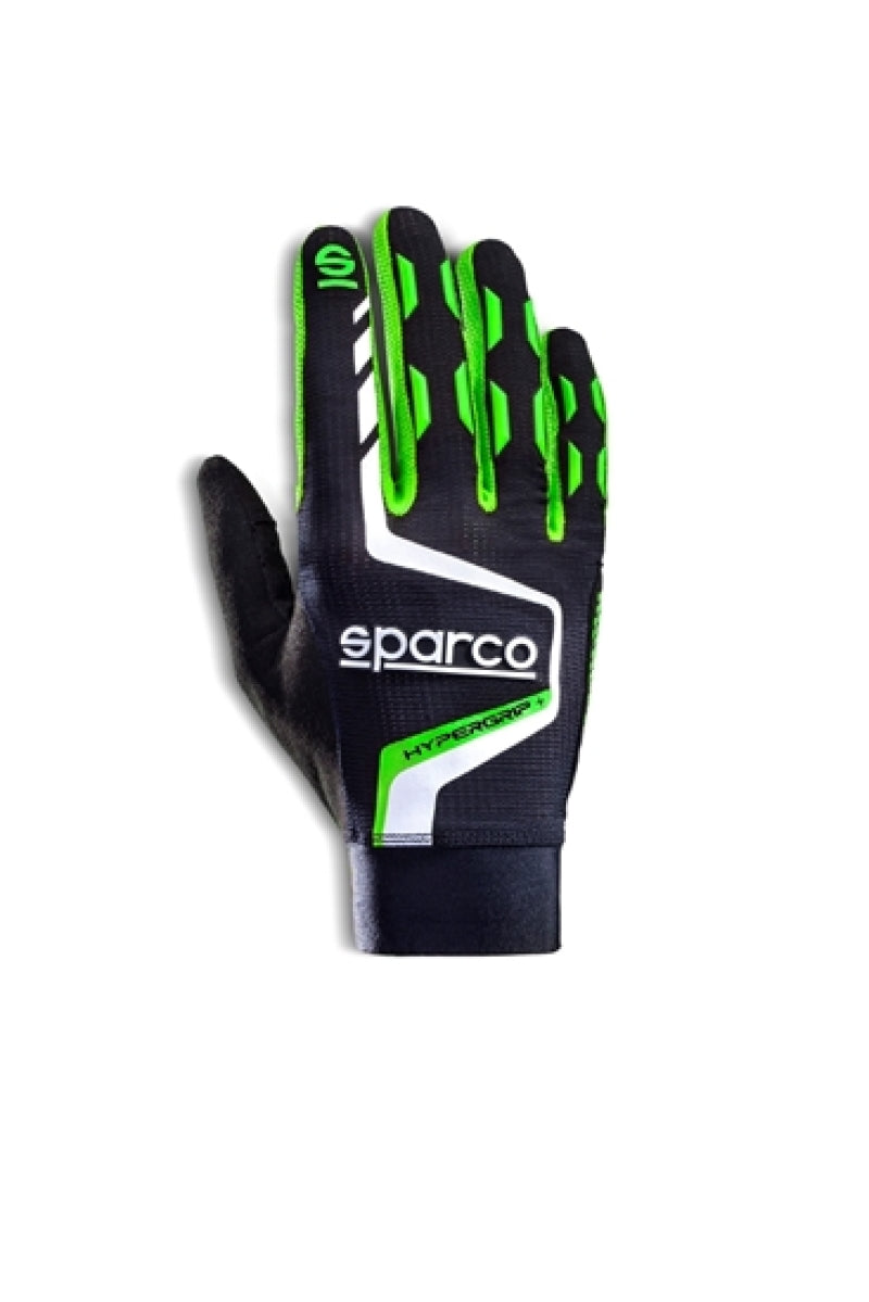 Sparco Gloves Hypergrip+ 09 Black/Green Racing Gloves SPARCO