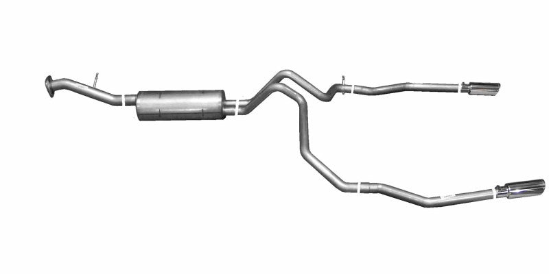 Gibson 00-01 Chevrolet Tahoe Base 4.8L 2.25in Cat-Back Dual Split Exhaust - Stainless Catback Gibson