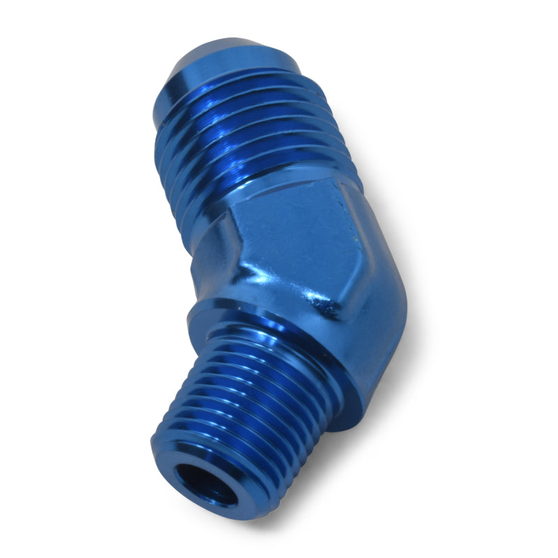 Russell Performance -6 AN to 1/8in NPT 45 Degree Flare to Pipe Adapter Fittings Russell