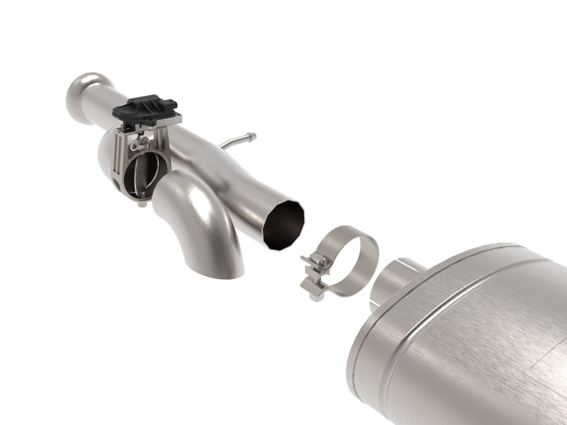 aFe Gemini XV 3in 304 SS Cat-Back Exhaust w/ Cutout 09-18 GM Trucks 4.3L/4.8L/5.3L w/ Black Tips Catback aFe