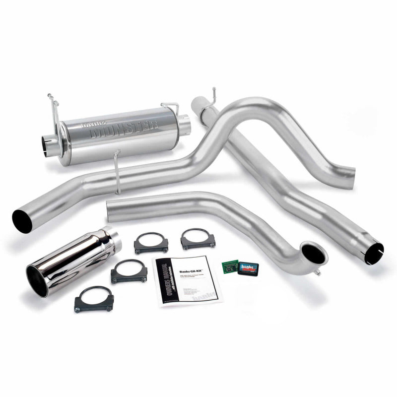 Banks Power 99 Ford 7.3L Truck w/Cat Conv Git-Kit - SS Single Exhaust w/ Chrome Tip Performance Packages Banks Power