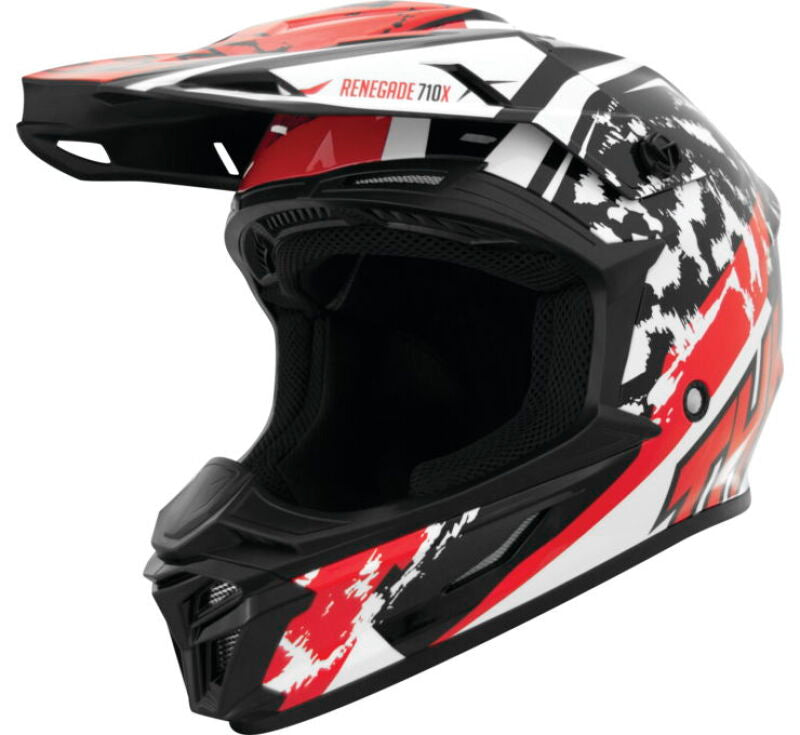 THH Helmets T710XR Renegade White/Red - XS Helmets and Accessories THH Helmets