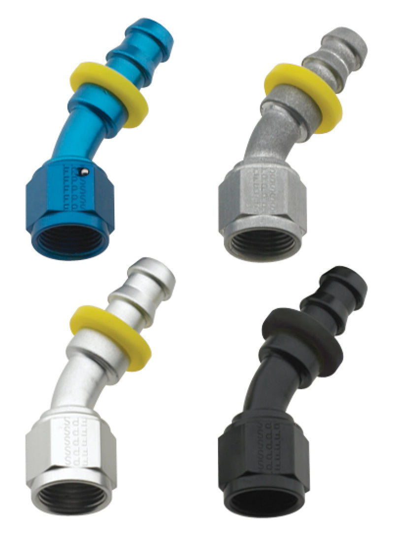 Fragola -12AN Push-Lite End 30 Degree - Blue Fittings Fragola