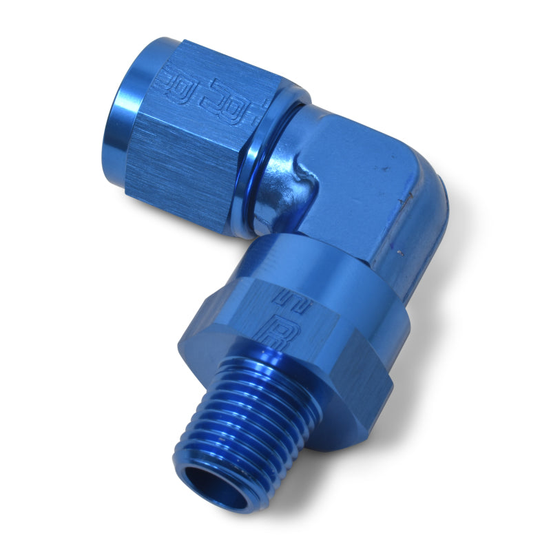 Russell Performance -12 AN 90 Degree Female to Male 3/4in Swivel NPT Fitting Fittings Russell