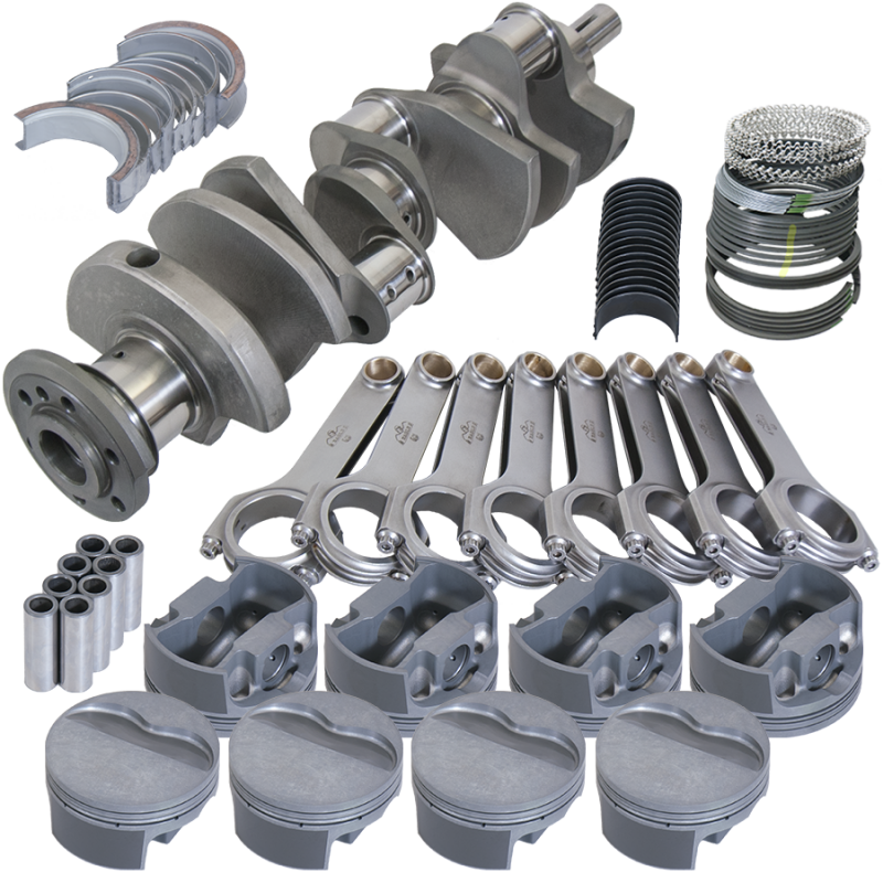 Eagle Pontiac 400 4.250in Crank 6.800in H-Beam -6cc Flat Top 4.185in Pistons Rotating Assembly Rotating Assemblies Eagle