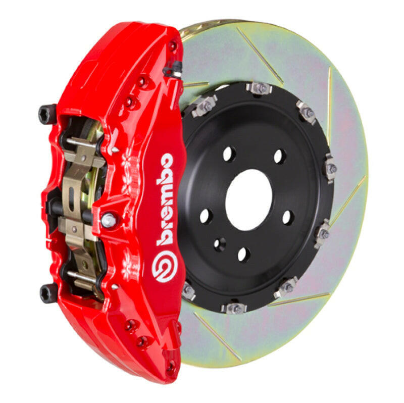 Brembo 20+ 992 C2S/992 C4S (Excl PSCB/PCCB) Fr GT BBK 6Pis Cast 380x34 2pc Rtr Slot Type1-Red Brake Kits - Performance Slot Brembo