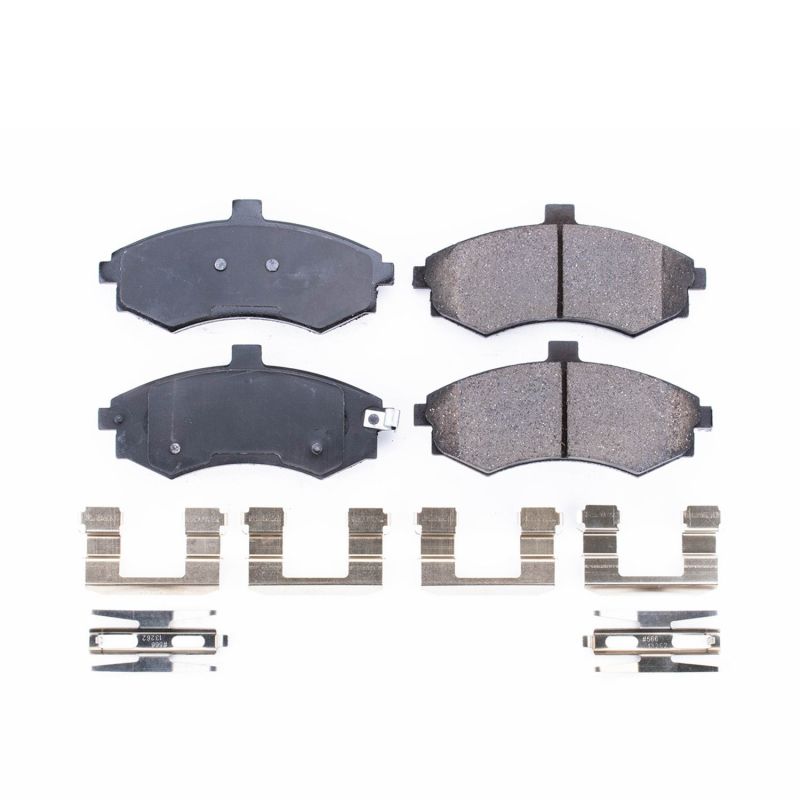 Power Stop 02-05 Hyundai Elantra Front Z17 Evolution Ceramic Brake Pads w/Hardware Brake Pads - OE PowerStop