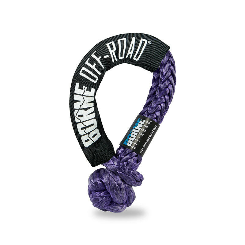 Borne Off-Road 1/2in X 20in Soft Shackle Purple Tow Straps Borne Off-Road