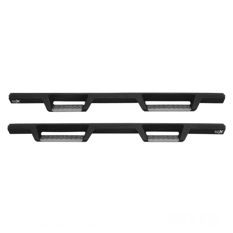 Westin 09-14 Ford F-150 Supercrew HDX Stainless Drop Nerf Step Bars - Tex. Blk Nerf Bars Westin