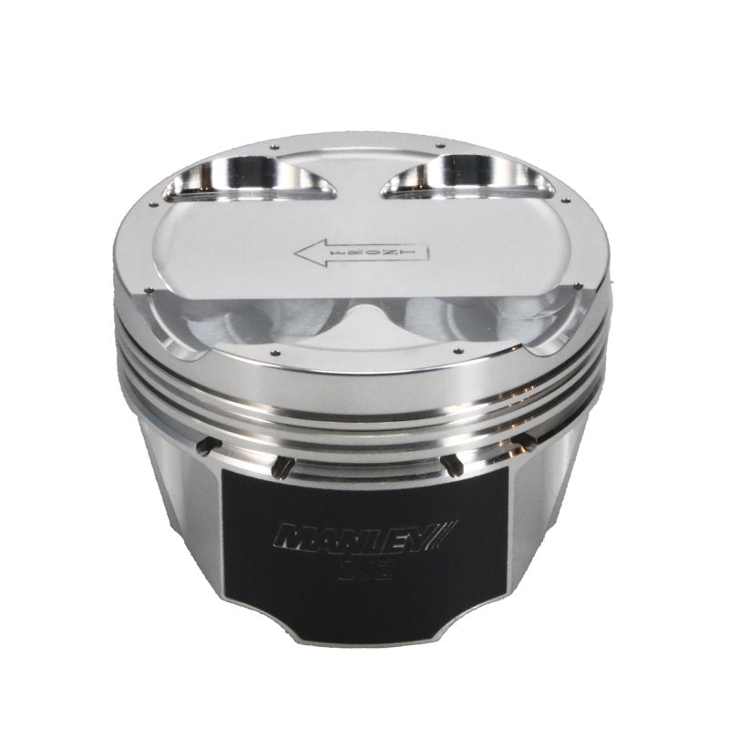 Manley Toyota Supra Turbo (2JZGTE) 94mm Stroke 86.5mm Bore 10:1 CR -6cc Dish Piston Set w/Rings (ED) Piston Sets - Forged - 6cyl Manley Performance