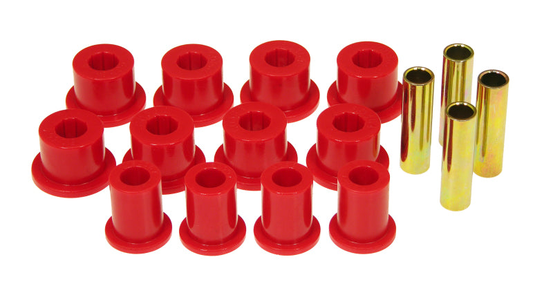 Prothane 89-99 Toyota Truck 4wd Rear Spring & Shackle Bushings - Red Bushing Kits Prothane