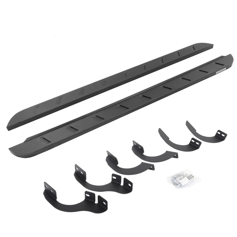 Go Rhino 14-22 Toyota 4Runner (No Ltd/Nghtshd) RB10 Slim Running Boards Kit (w/Brackets) - Tex. Blk Running Boards Go Rhino