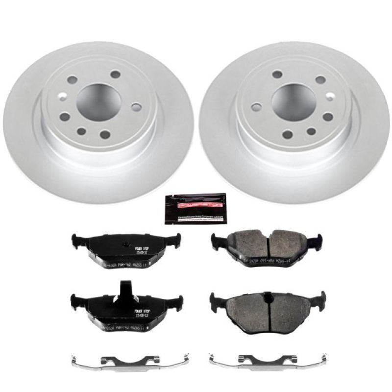 Power Stop 99-10 Saab 9-5 Rear Z23 Evolution Sport Coated Brake Kit Brake Kits - Performance D&S PowerStop