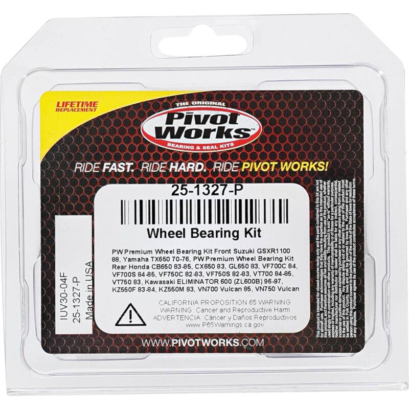 Pivot Works Honda, Kawasaki, Suzuki, Yamaha Wheel Bearing Kit Premium Bearings Control Arms Pivot Works