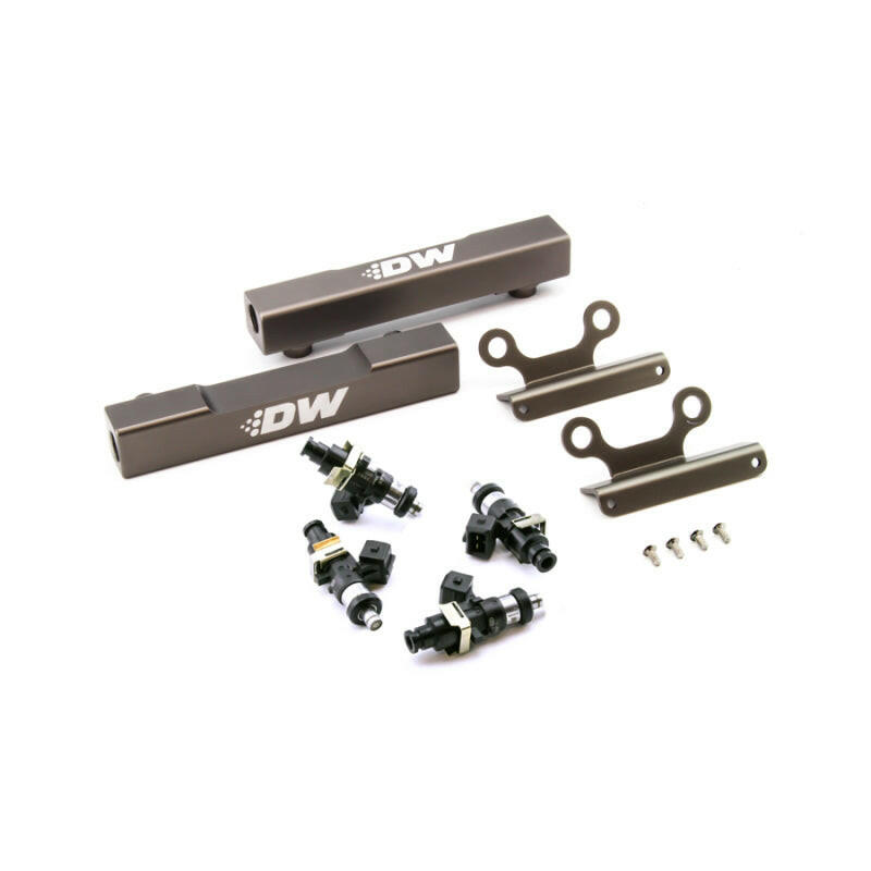 DeatschWerks 02+ Subaru WRX / 07+ STI/LGT Top Feed Fuel Rail Upgrade Kit w/ 1500cc Injectors Fuel Rails DeatschWerks