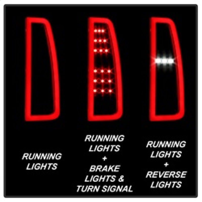 Spyder Chevy Tahoe / Suburban 15-17 LED Tail Lights - Black Smoke (ALT-YD-CTA15-LED-BSM) Tail Lights SPYDER