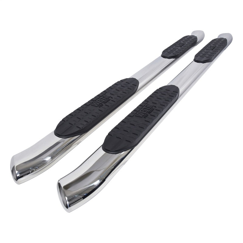 Westin 2005-2017 Toyota Tacoma Double Cab PRO TRAXX 5 Oval Nerf Step Bars - SS Nerf Bars Westin