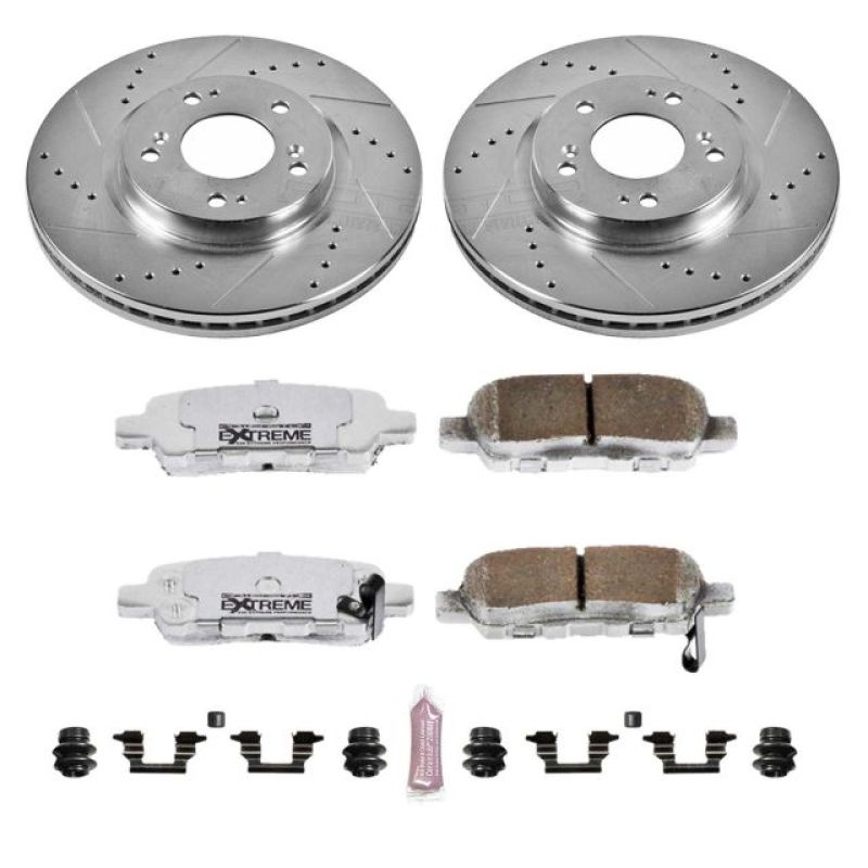Power Stop 02-06 Nissan Altima Rear Z26 Street Warrior Brake Kit Brake Kits - Performance D&S PowerStop