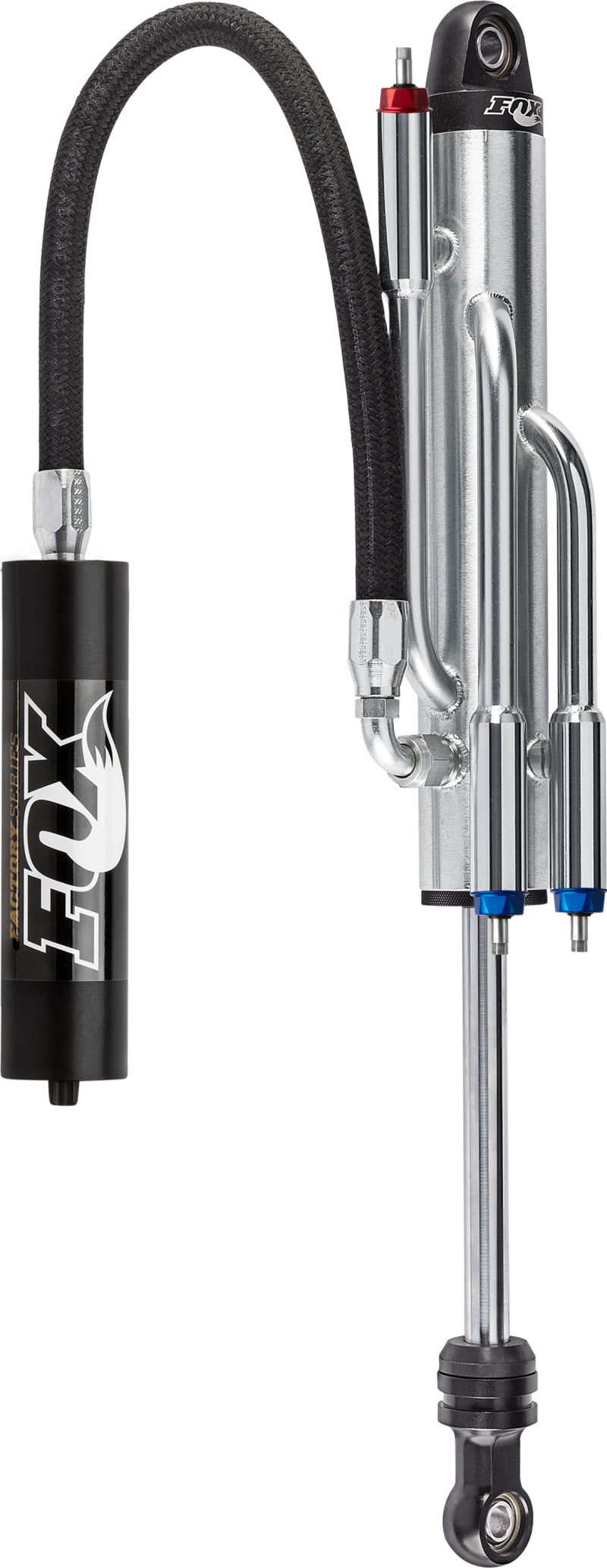 Fox 2.5 Factory Series 10in. Remote Res. 3-Tube Bypass Shock (2 Cmp/1 Reb) 7/8in. Shft(21/70) - Blk Shocks and Struts FOX