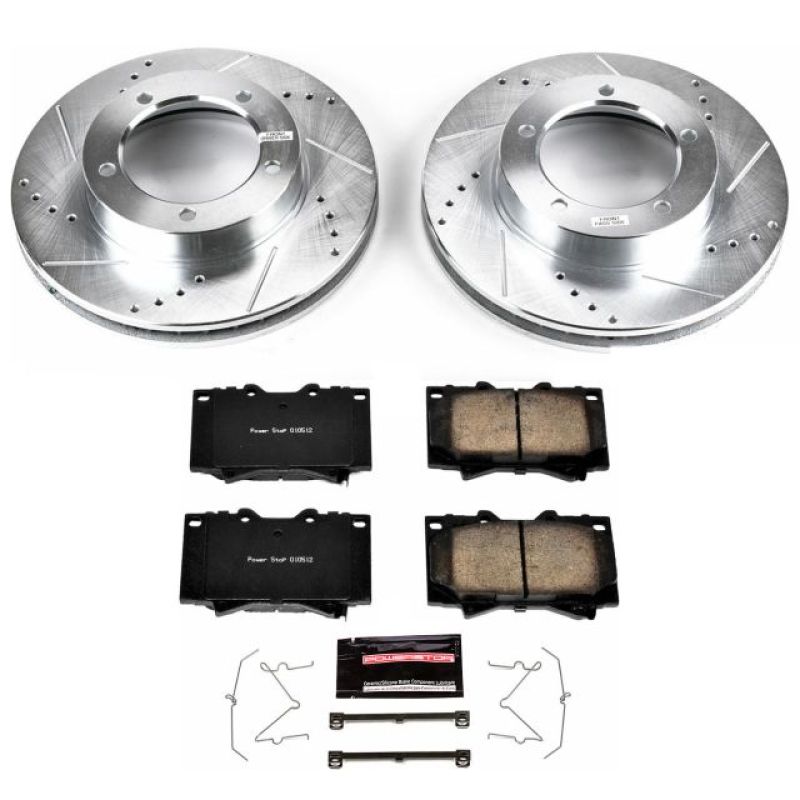 Power Stop 98-07 Lexus LX470 Front Z23 Evolution Sport Brake Kit Brake Kits - Performance D&S PowerStop