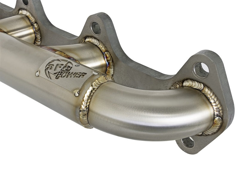 aFe Twisted Steel Header Turbo Manifold (T4) 98.5-02 Dodge Diesel Trucks L6 5.9L (td) Headers & Manifolds aFe
