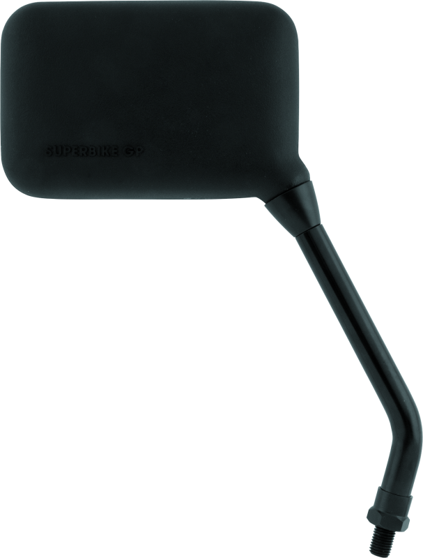BikeMaster Superbike GP Mirror 10mm Long Right - Black Side Mirrors BikeMaster