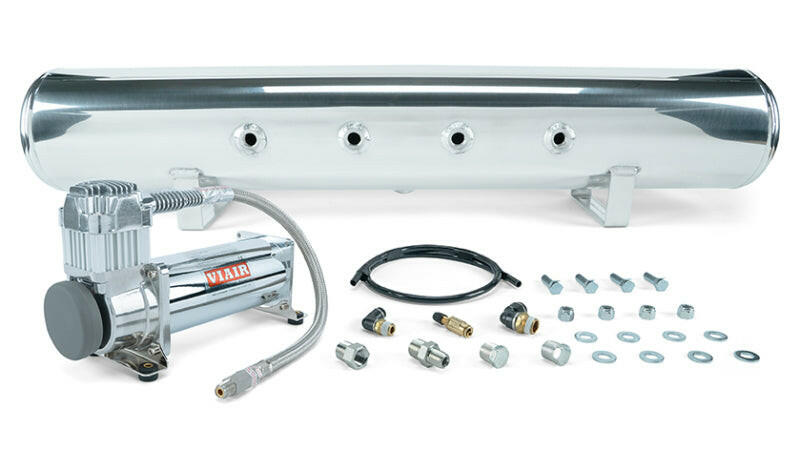 Air Lift Performance 5 Gal Polished Tank & VIAIR 444C Comp - (No Mgmt System Included) Suspension Controllers Air Lift