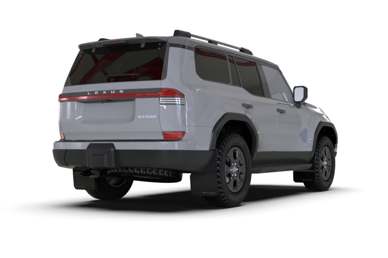 Rally Armor 24-25 Lexus GX 550 Luxury Premium Black Mud Flap - Silver Logo Mud Flaps Rally Armor