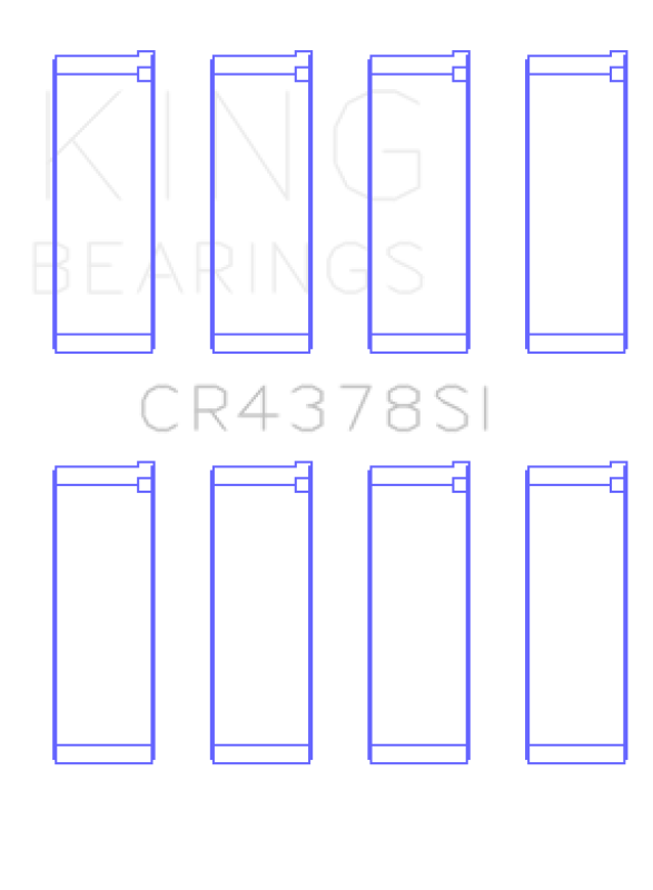 King Engine Bearings Hyundai G4Hc/G4Hg Epsilon/(Size +0.50mm) Connecting Rod Bearing Set Connecting Rods King Engine Bearings