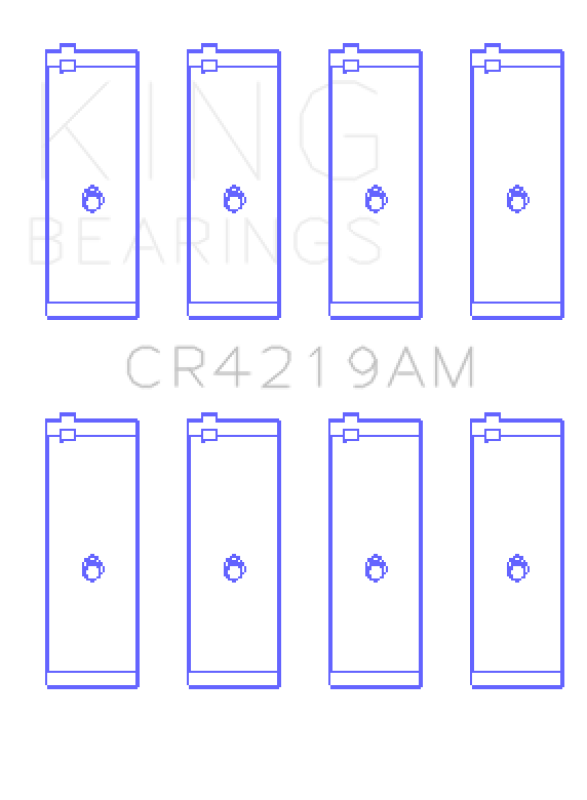 King Engine Bearings Toyota 1Rz (Size +0.50mm) Connecting Rod Bearing Set Connecting Rods King Engine Bearings