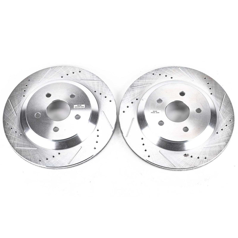 Power Stop 04-07 Ford Freestar Rear Evolution Drilled & Slotted Rotors - Pair Brake Rotors - Slot & Drilled PowerStop