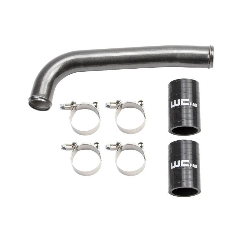 Wehrli 01-05 Chevrolet 6.6L LB7/LLY Duramax Upper Coolant Pipe - WCFab Red Radiator Hoses Wehrli
