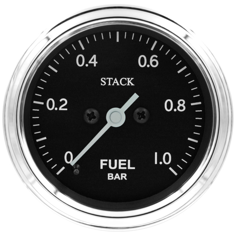 Autometer Stack 52mm 0-1 Bar M10 Male Pro Stepper Motor Fuel Pressure Gauge - Classic Gauges AutoMeter