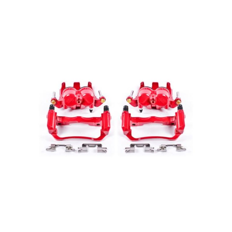 Power Stop 05-18 Nissan Frontier Front Red Calipers w/Brackets - Pair Brake Calipers - Perf PowerStop