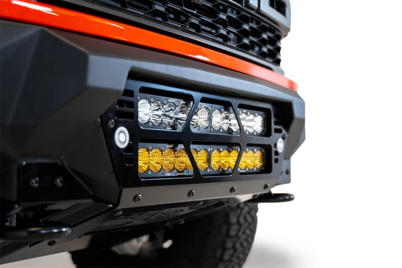 Addictive Desert Designs 2021+ Ford Raptor Bomber Front Bumper w/ Dual 20IN LED Mounts Bumpers - Steel Addictive Desert Designs