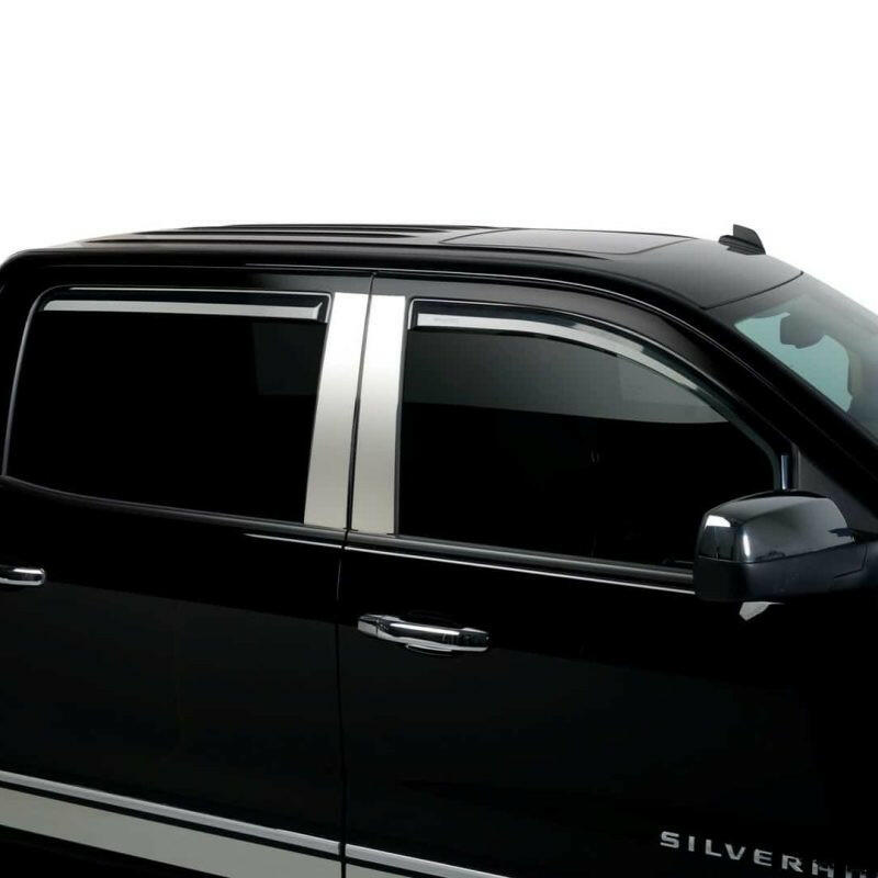 Putco 14-18 Chevy Silverado LD - 4 Door - Crew Cab Element Tinted Window Visors Wind Deflectors Putco