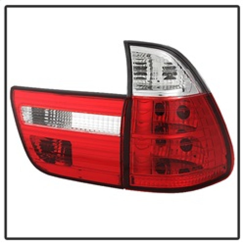Spyder BMW E53 X5 00-06 4PCS Euro Style Tail Lights- Red Clear ALT-YD-BE5300-RC Tail Lights SPYDER
