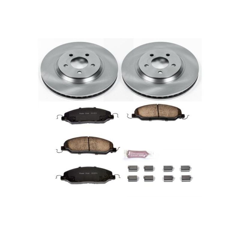Power Stop 05-10 Ford Mustang Front Autospecialty Brake Kit Brake Kits - OE PowerStop