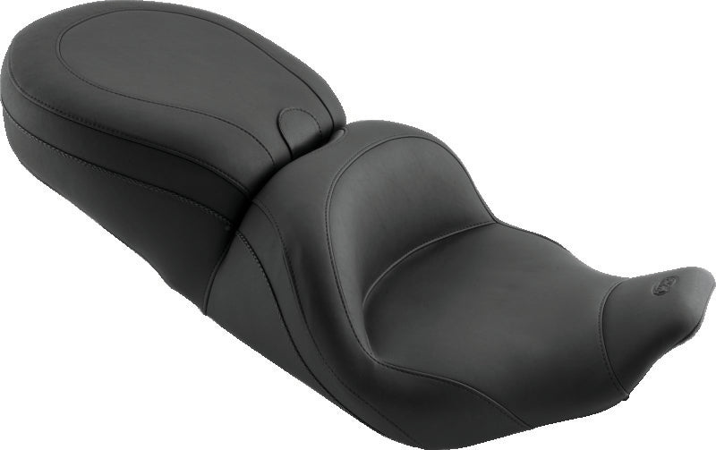 Mustang 02-08 Triumph America,03-08 Speedmaster Standard Touring 2PC Seat - Black Two-Piece Motorcycle Seats Mustang Motorcycle