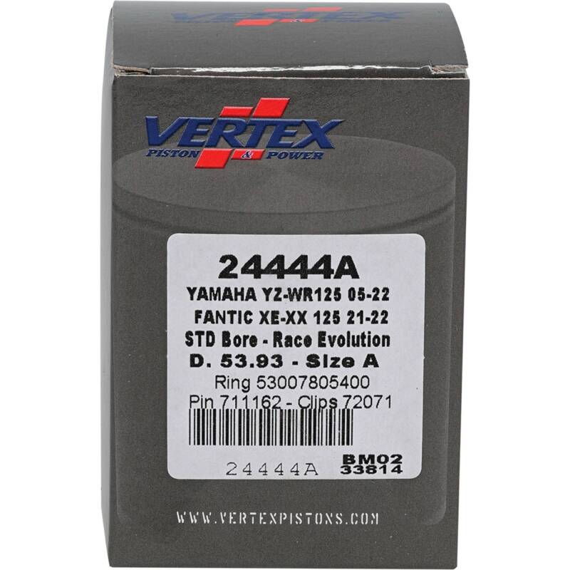 Vertex Piston 21-23 Fantic Motor XE 125 125cc Cast Race Evolution Piston Kit Piston Sets - Powersports Vertex Pistons