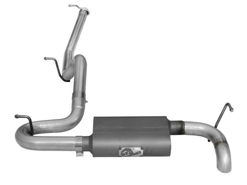 aFe Scorpion Exhaust System Cat Back 2.5in Aluminized Hi-Tuck 07-18 Jeep Wrangler JK V6 3.6/3.8L Catback aFe
