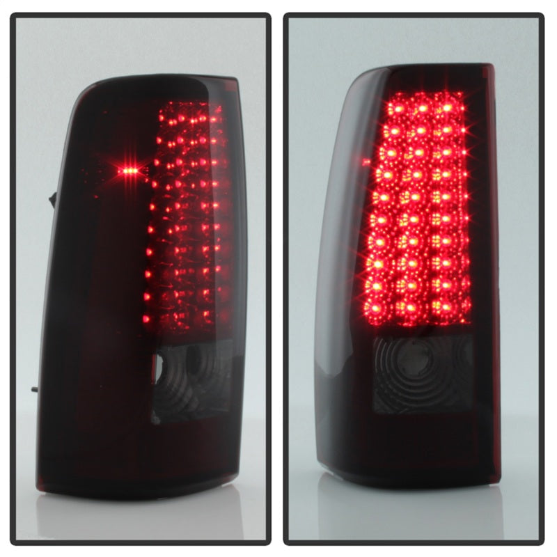 xTune Chevy Silverado 1500/2500/3500 99-02 LED Tail Lights Red Smoke ALT-ON-CS99-LED-RS Tail Lights SPYDER