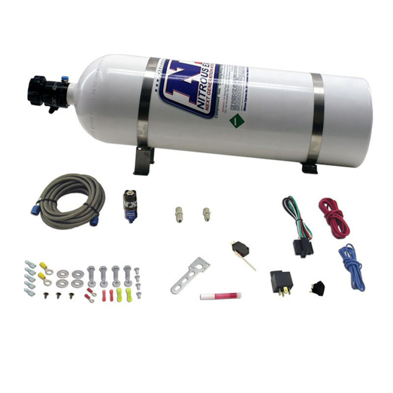 Nitrous Express Diesel Dry Nitrous Kit w/15lb Bottle/Mounting Hardware for 50HP Nitrous Systems Nitrous Express